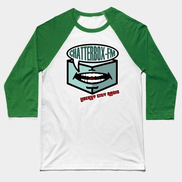 Chatterbox-FM Baseball T-Shirt by MBK